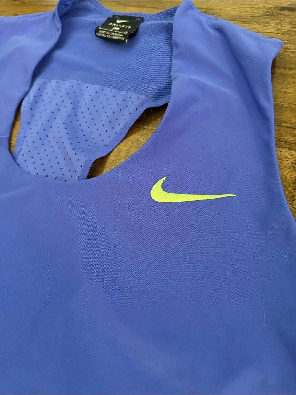 Nike Dri Fit Court Flex Maria Paramount Blue/Purple Tennis Tank Top S NWOT